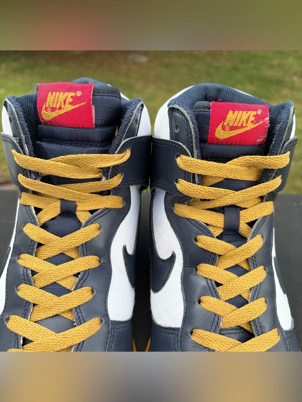 Nike Dunk High 2010 Olympic Winter Games Obsidian Gold 344648-141 Size 10.5